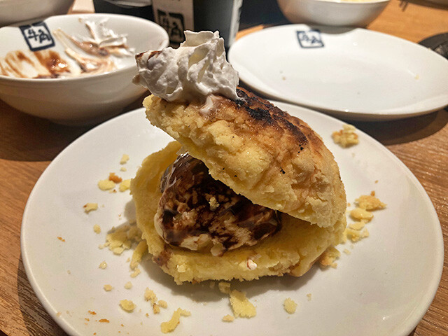 Melon Bread with Ice Cream