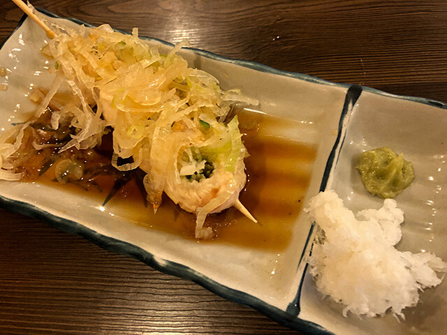 White Radish Sprouts Rolled with Chicken Breast Strips