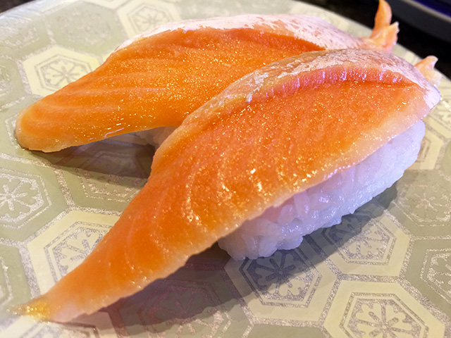 Fatty Salmon Nigiri Sushi