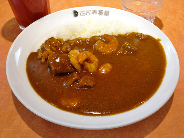 Half Order Beef Curry with Stewed Shrimps