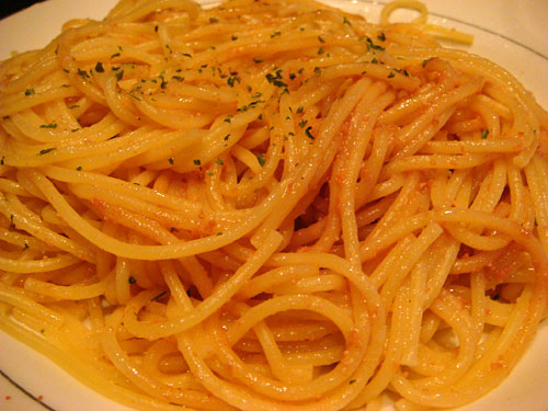 Cod Ovum Spaghetti
