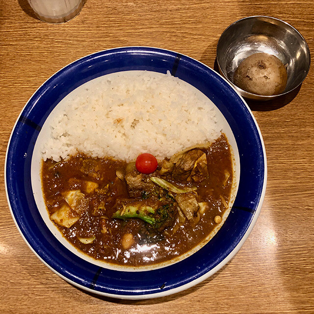 Beef and Vegetable Curry with Steamed Potato
