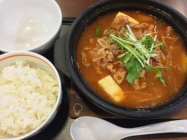 Pork Jjigae Hot Pot with Rice