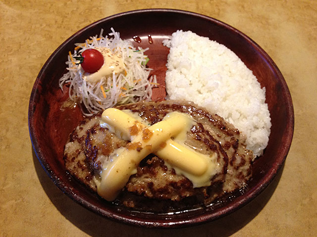 Father and Son Cheese Burg Dish