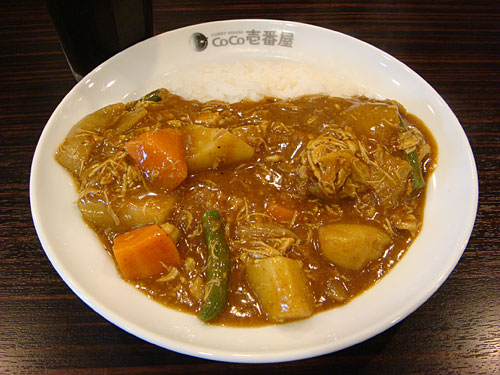 Half Order Pork Curry with Stewed Chicken and Vegetables