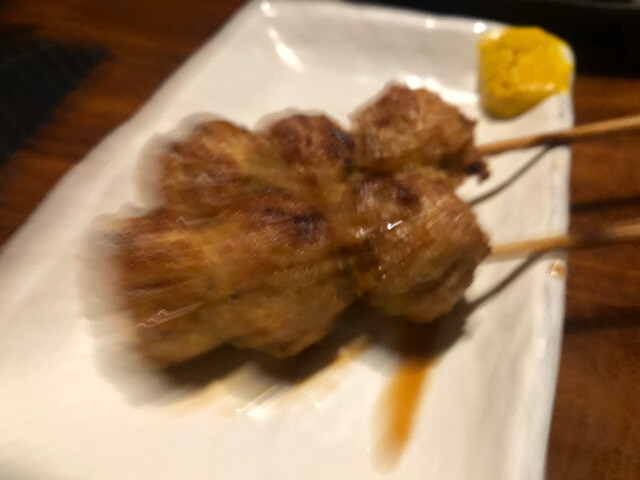 Broiled Skewered Chicken Meatballs