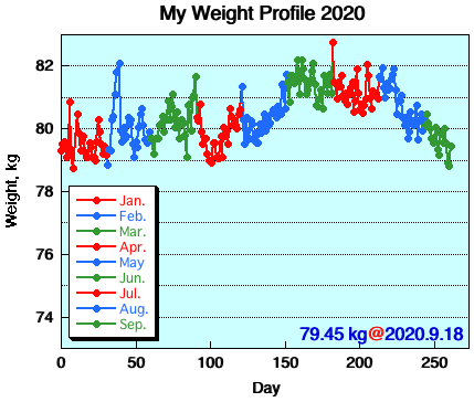 My Weight Profile 2009
