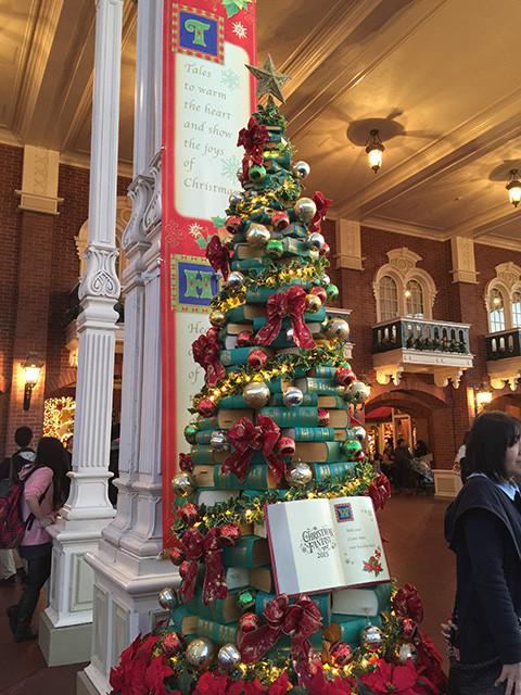Christmas Tree Made of Books