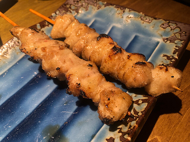 Broiled Skewered Chicken Tails