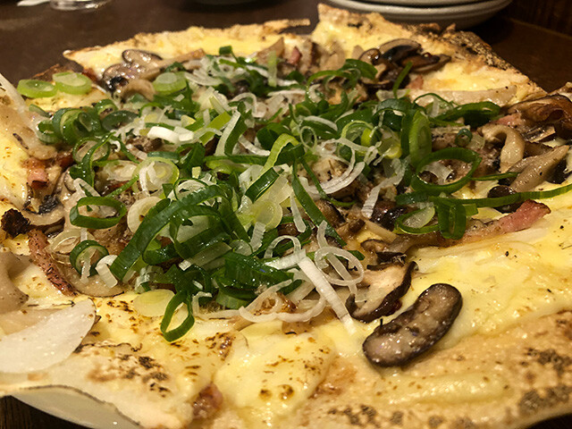 Japanese Pizza with Rich Mushrooms