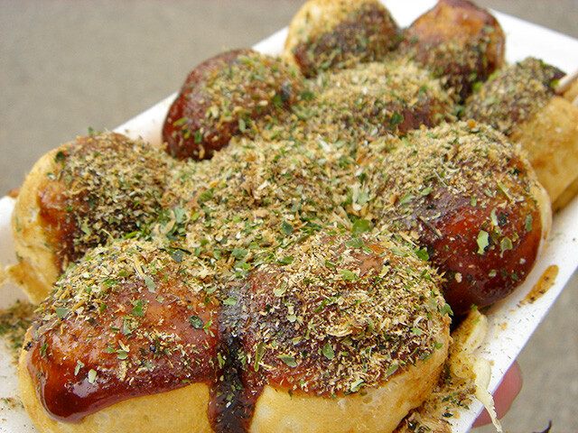 Takoyaki at Osaka Castle