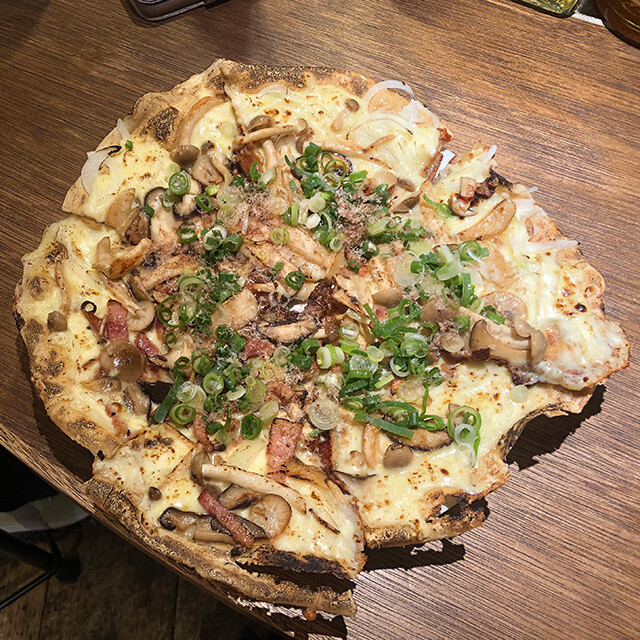 Japanese Pizza with Rich Mushrooms
