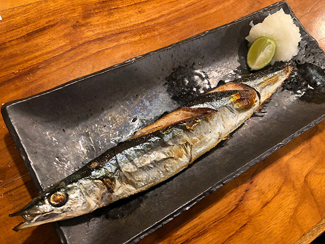 Salt-Grilled Pacific Saury