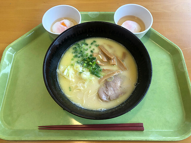 Ramen Noodles in Chicken Broth Soup