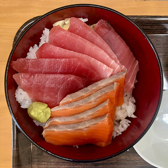 Tuna and Salmon Rice Bowl