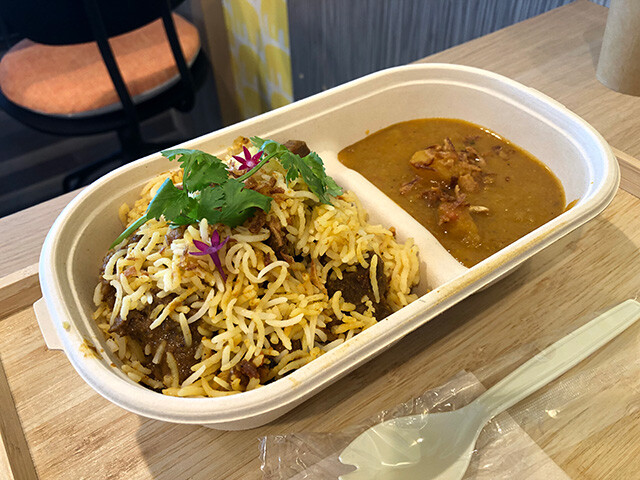 Beef Biriyani with Potato Curry