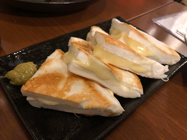 Fried Hanpen with Cheese