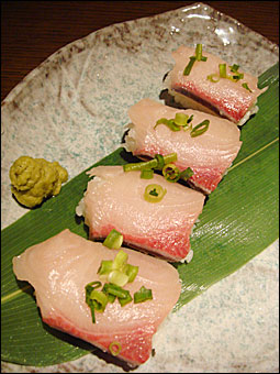 寒鰤のにぎり寿司