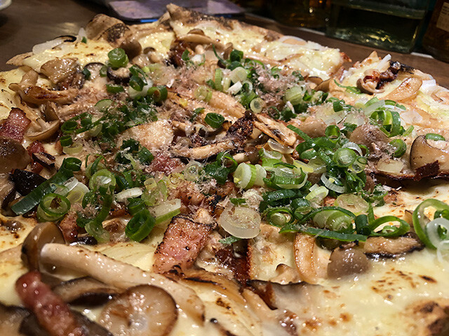Japanese Pizza with Rich Mushrooms