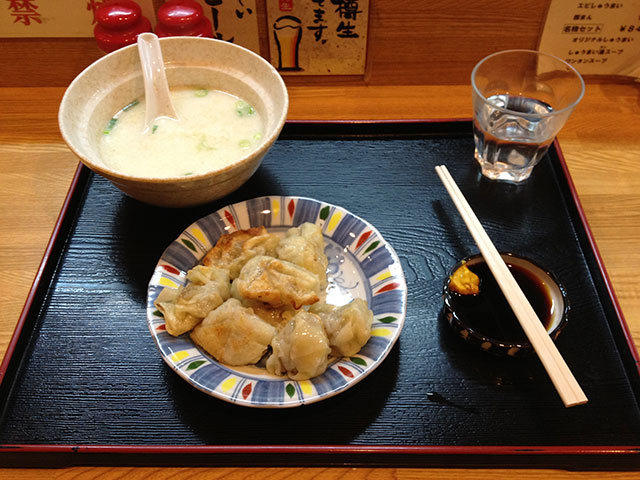 Pan-Fried Meat Dumplings with White Soup