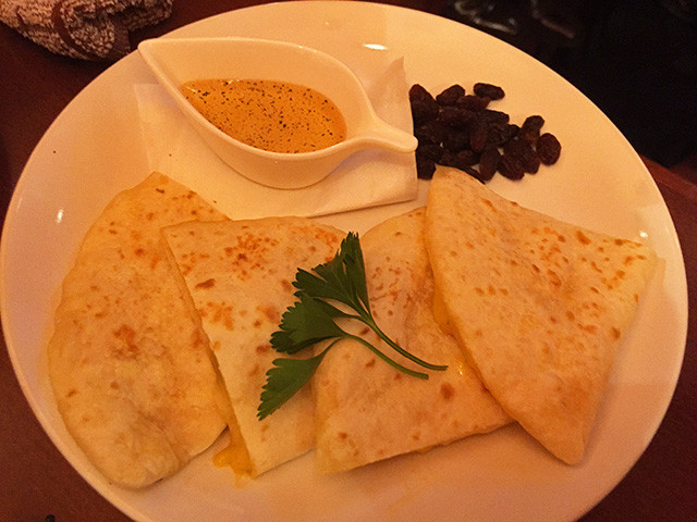 Tortilla Pizza with Four Types of Cheeses
