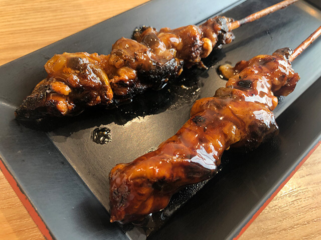 Grilled Eel Liver Skewers