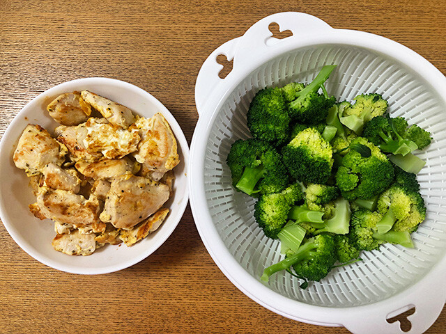 Grilled Chicken Breast and Boiled Broccoli