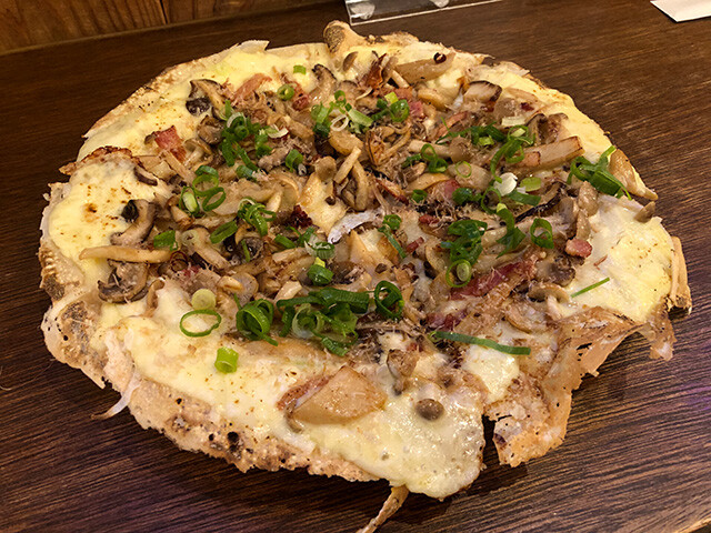 Japanese Pizza with Rich Mushrooms