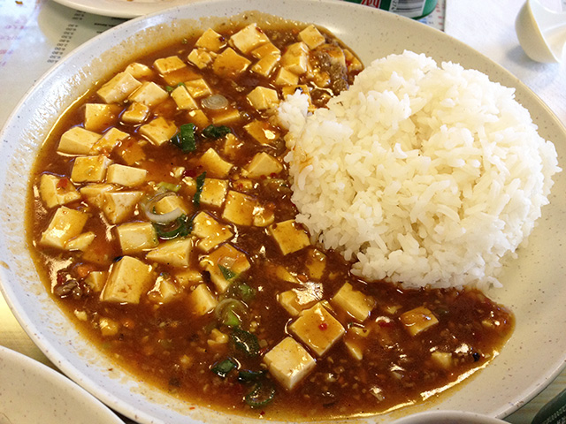 Mapo Tofu with Steamed Rice