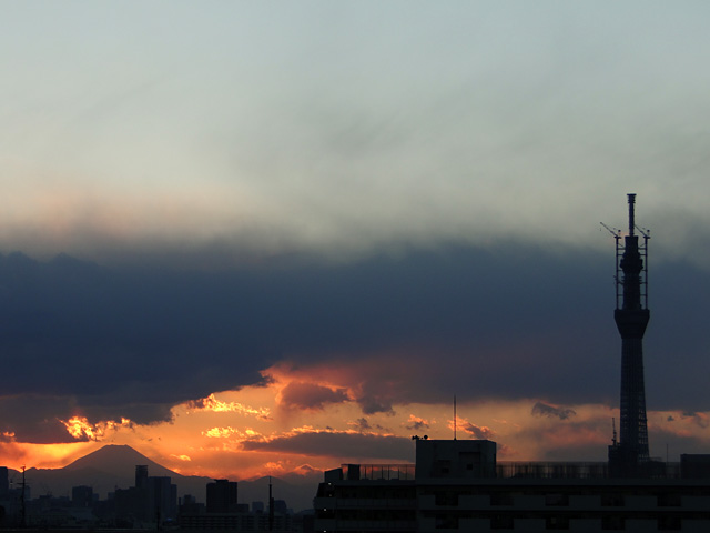 Mt. Fuji and TOKYO SKY TREE