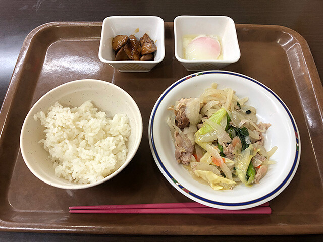 Lunch at Chiba University Cafeteria