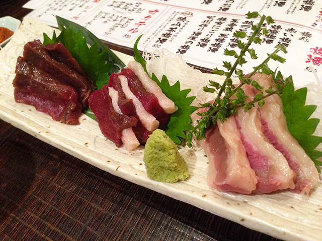 Assorted Horse Meat Sashimi