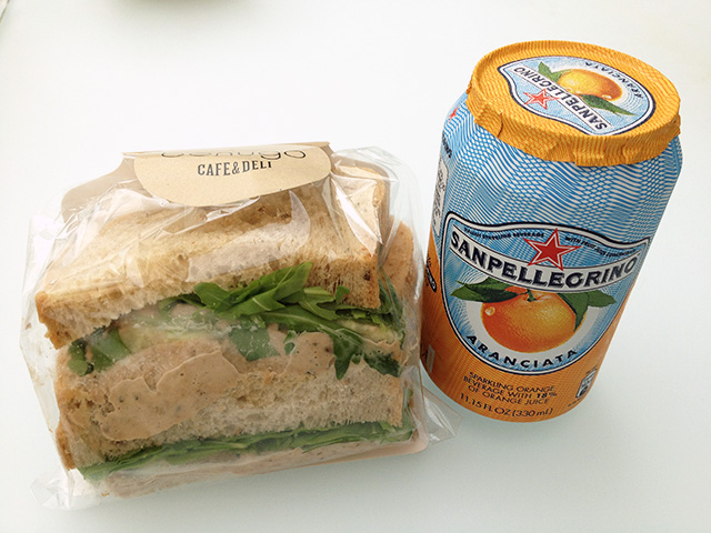 Tuna Sandwich and Orange Juice