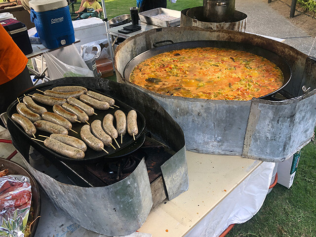 Sausages and Paella