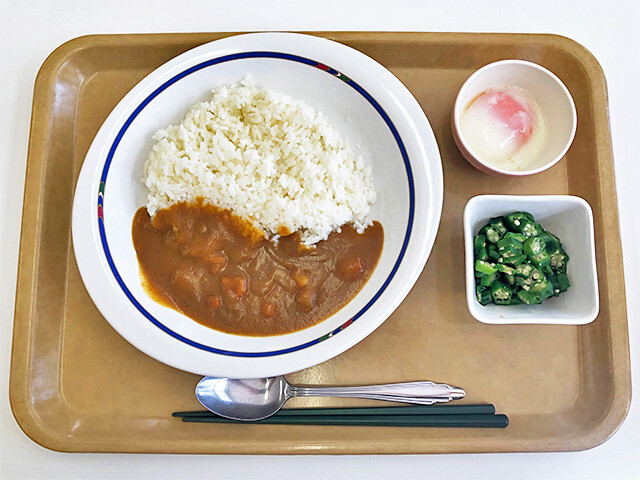 Curry, Half-Boiled Egg, and Okra