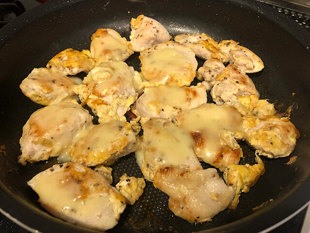 Grilled Chicken Breast with Egg and Cheese