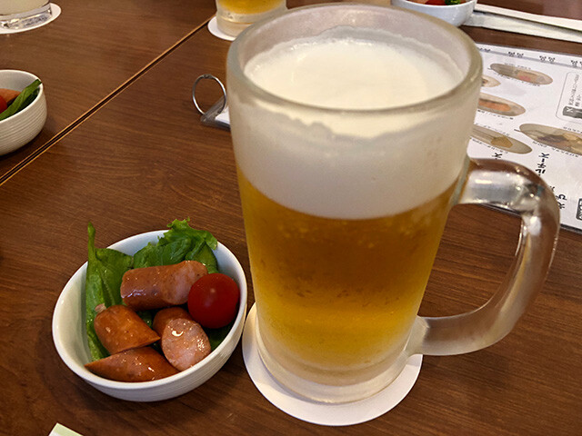 Draft Beer and Appetizer