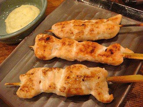 Lean Breastmeat Skewer with Wasabi Mayonnaise