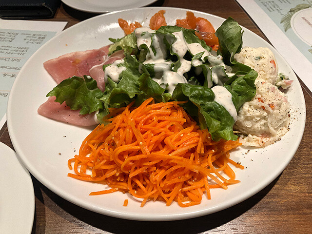 Assorted Appetizers and Salad