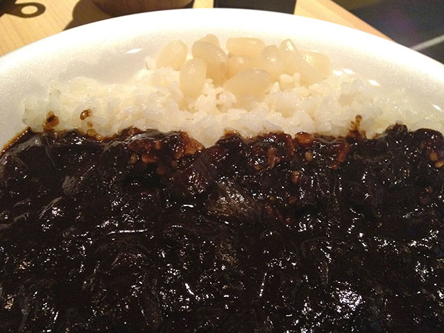 Black Curry and Rice with Pickled Shallots