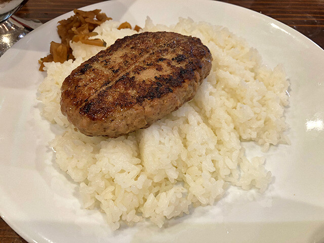 Hamburger on Rice
