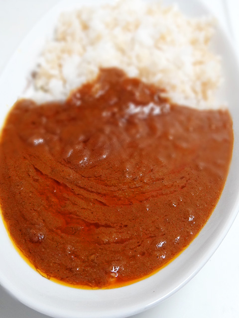 Camembert Cheese Curry with Sprouted Brown Rice