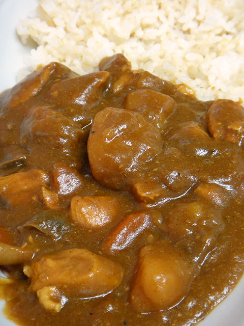Homemade Low Fat Chicken Curry with Sprouted Brown Rice