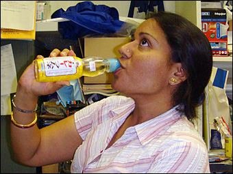 Dr. Sushma Drinking Curry Soda