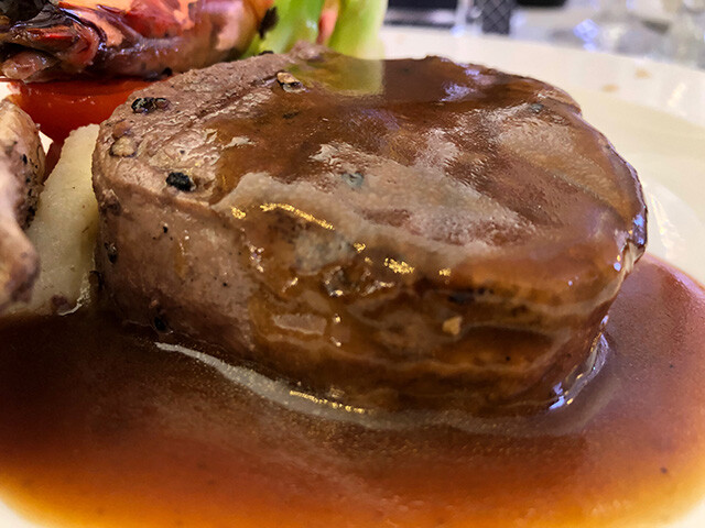 Char-Grilled Tenderloin Steak with Marsala Wine Sauce