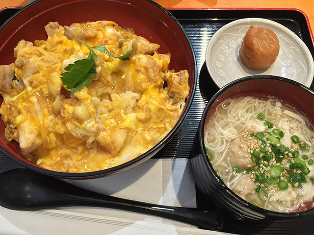 Boiled Chicken and Egg Bowl Set Meal