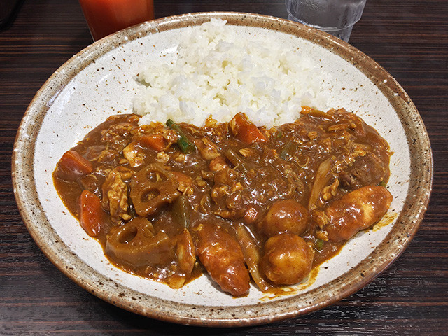 Chicken Meatball and Root Vegetable Curry in Japanese Style