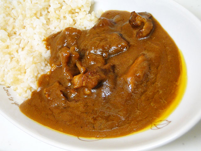 Beef Fibrous Meat Curry with Sprouted Brown Rice