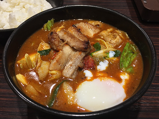 Kimchi-Stew Type Curry Soup