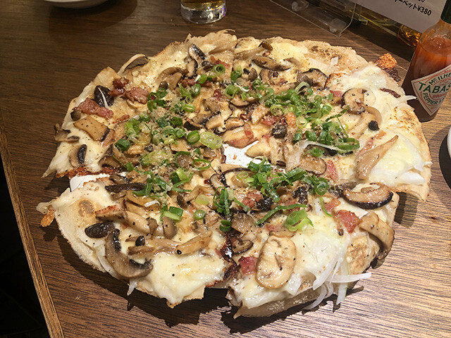 Japanese Pizza with Rich Mushrooms